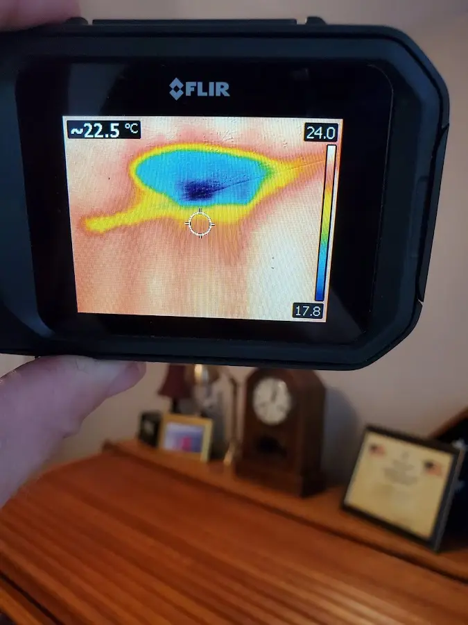 Thermal imaging inspection for water damage in Farmington