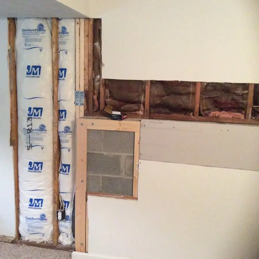 Wall insulation replacement during Odor Removal & Deodorization in Farmington